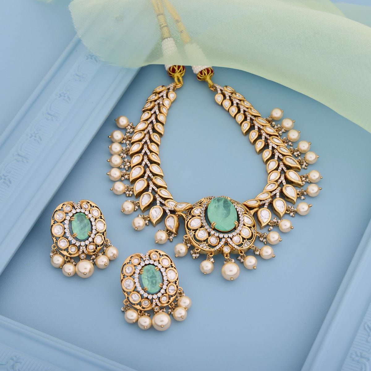 Kundan Necklace Kundan Necklace 195203