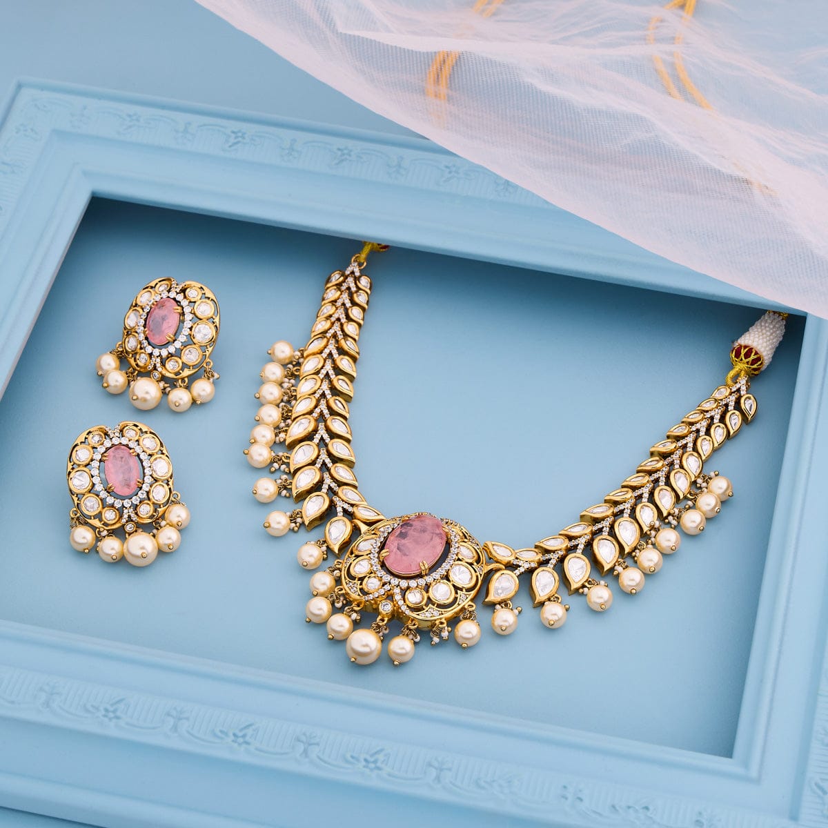 Kundan Necklace Kundan Necklace 195203