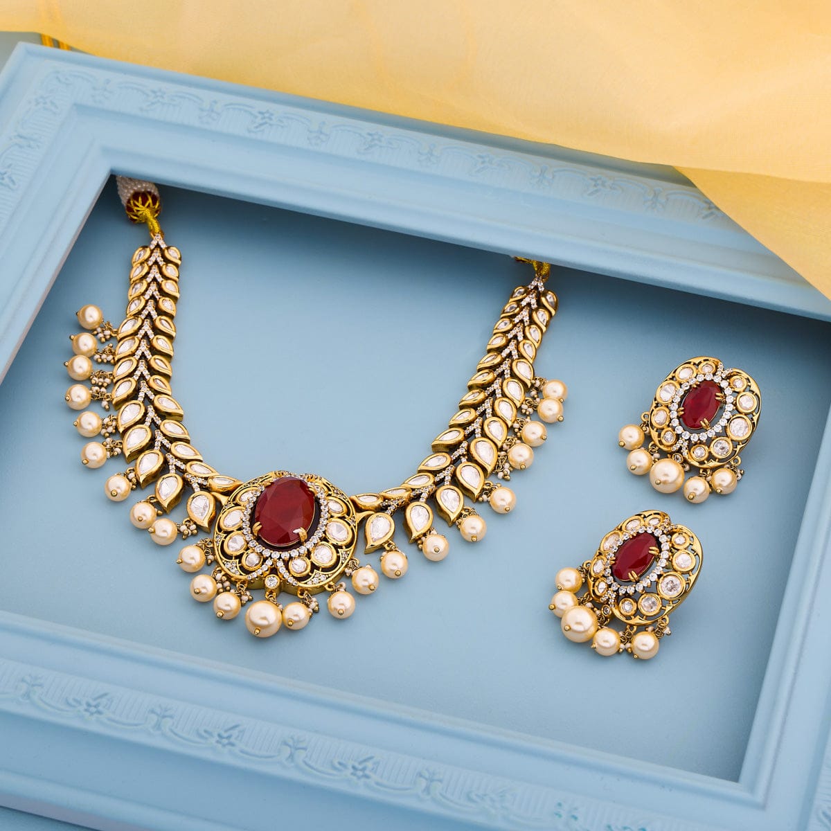 Kundan Necklace Kundan Necklace 195203