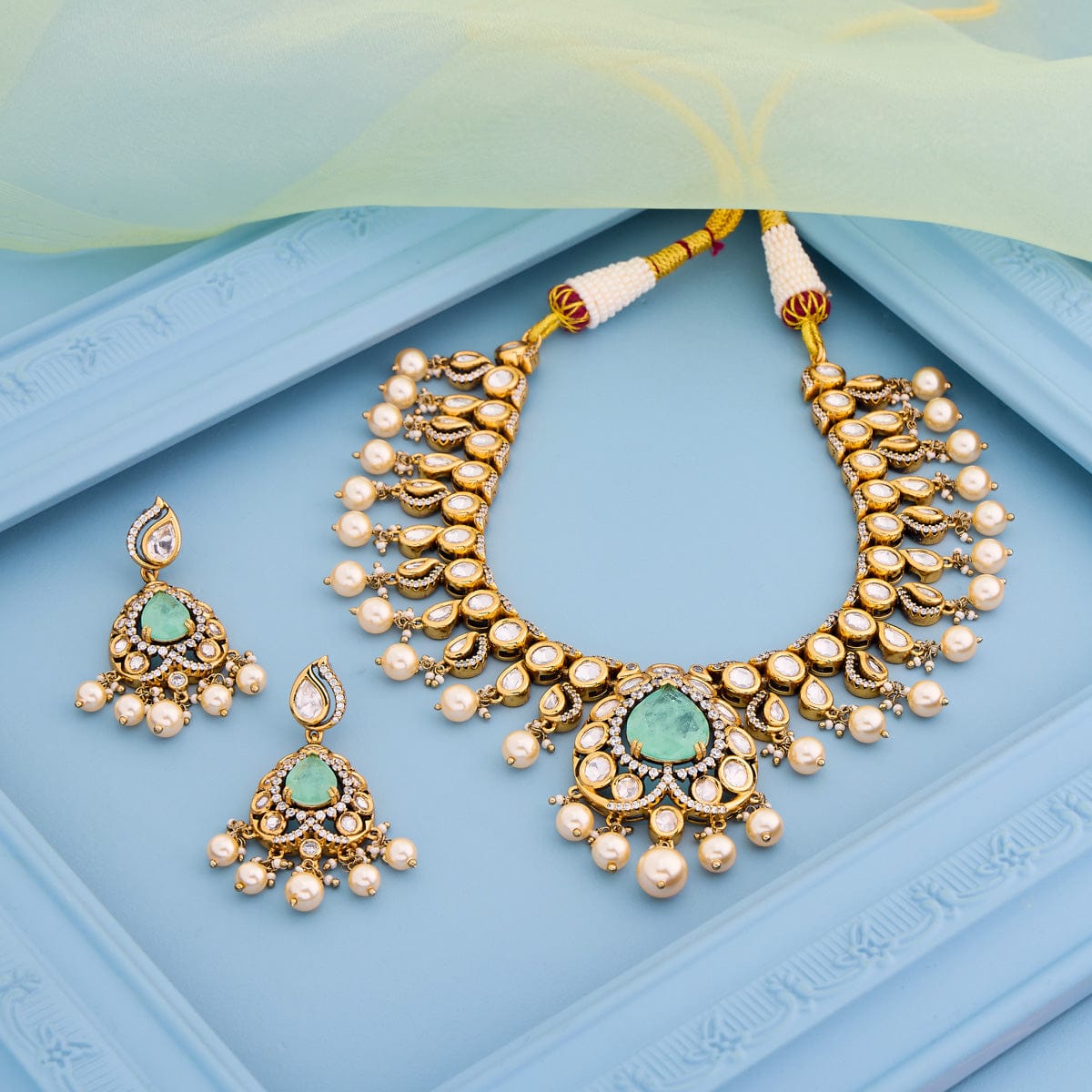 Kundan Necklace Kundan Necklace 195204