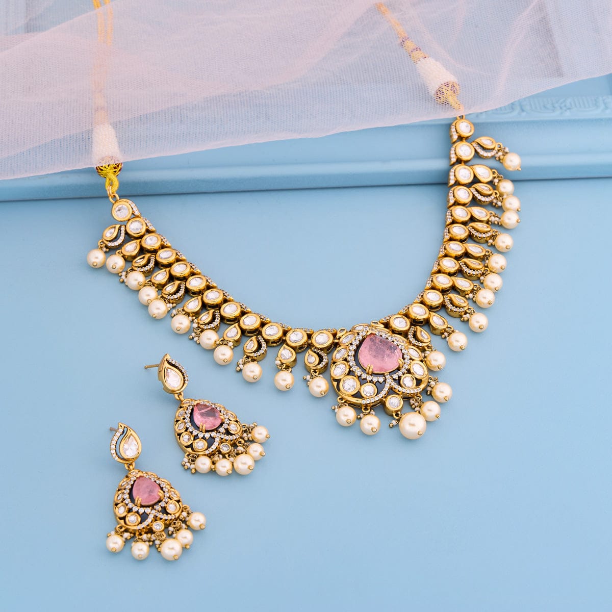 Kundan Necklace Kundan Necklace 195204