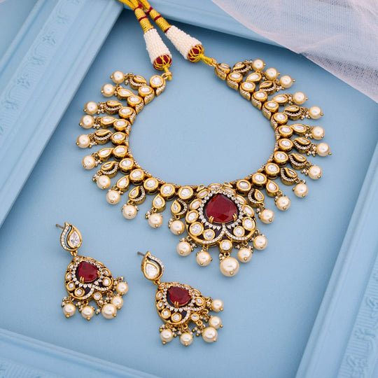 Kundan Necklace Kundan Necklace 195204