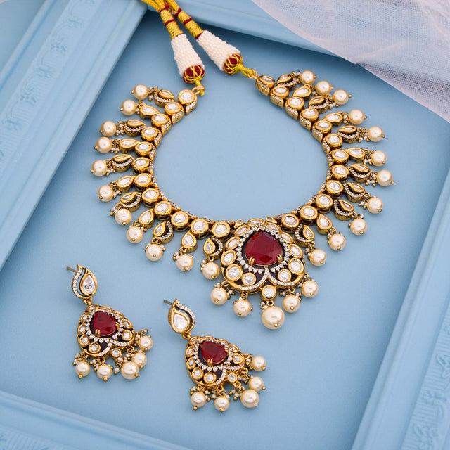 Kundan Necklace Kundan Necklace 195204