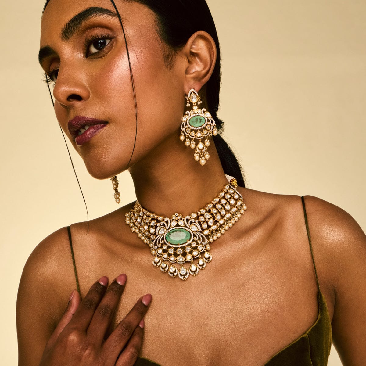 Kundan Necklace Kundan Necklace 195207