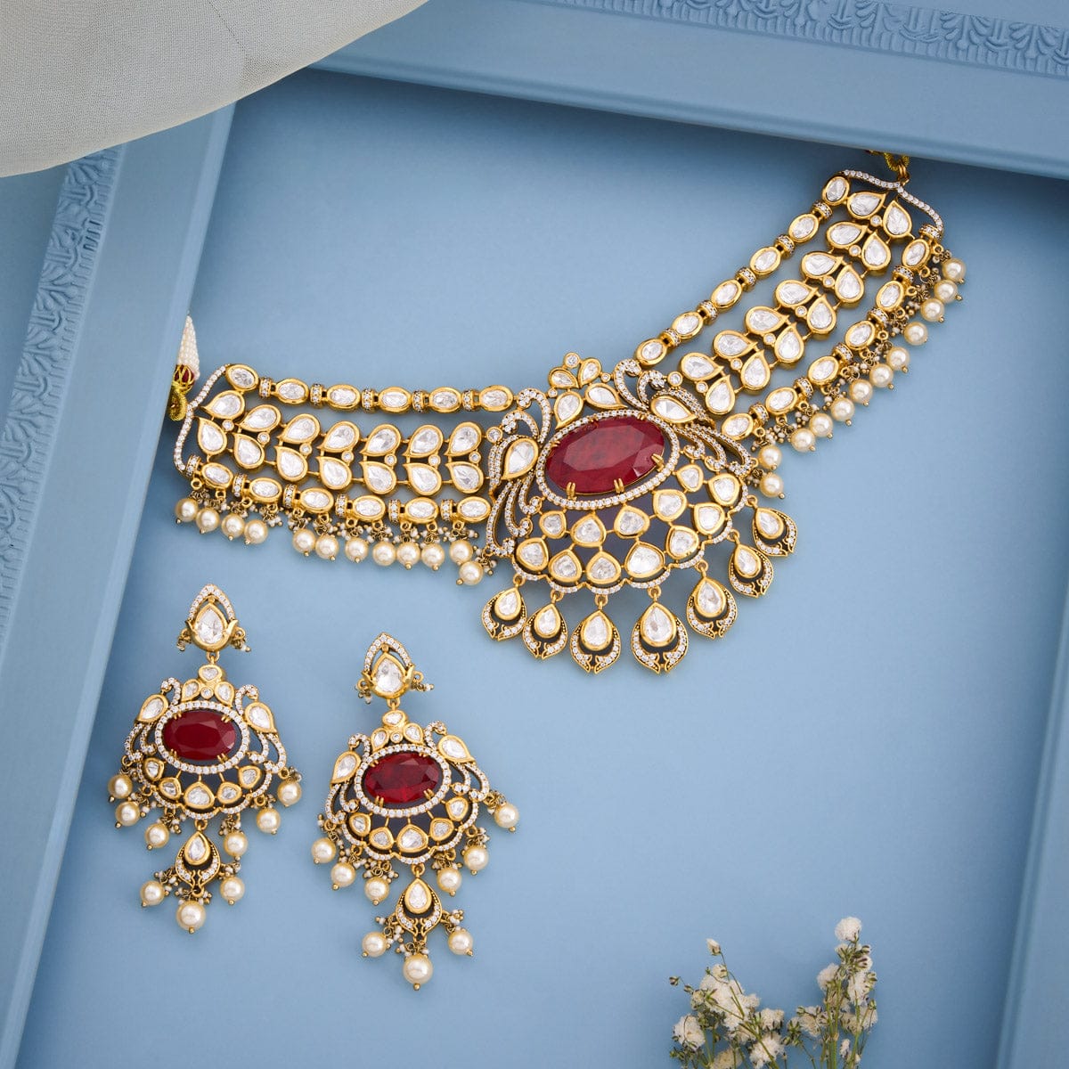 Kundan Necklace Kundan Necklace 195207