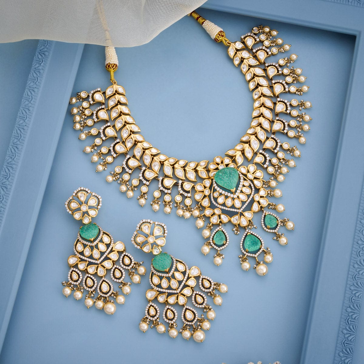 Kundan Necklace Kundan Necklace 195208