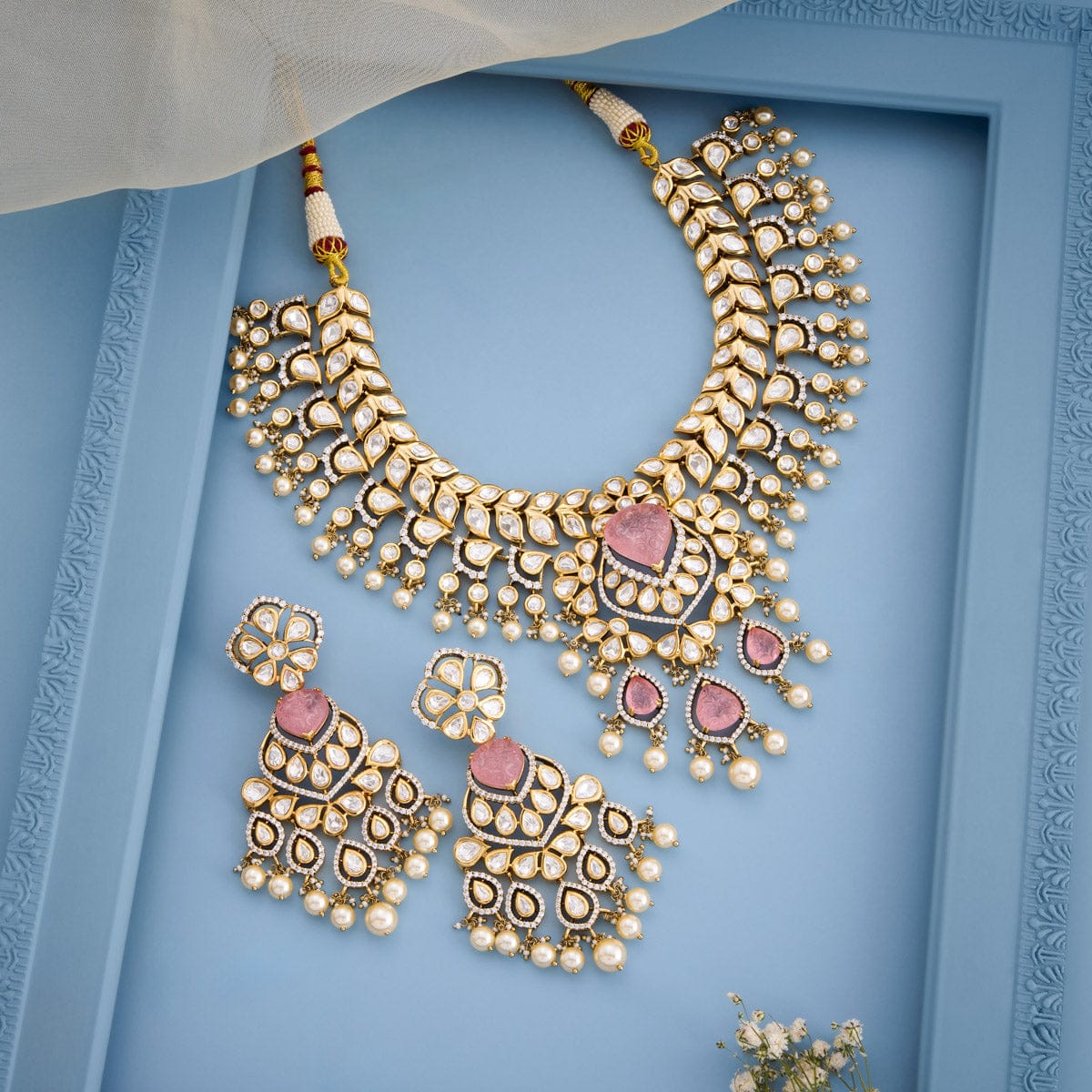 Kundan Necklace Kundan Necklace 195208
