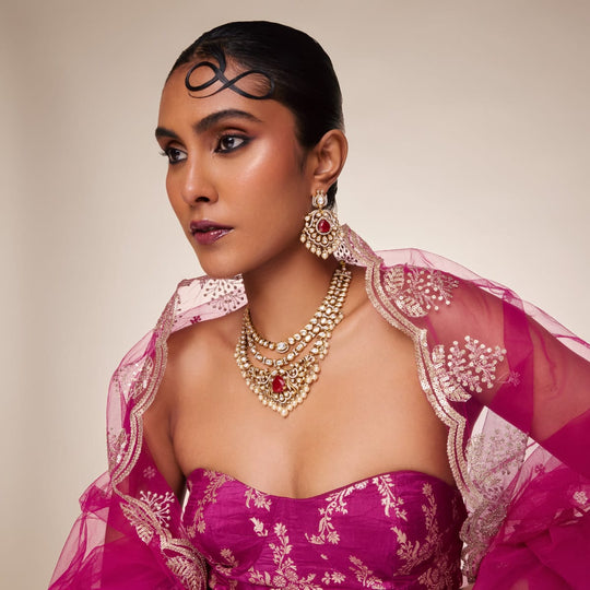 Kundan Necklace Kundan Necklace 195212