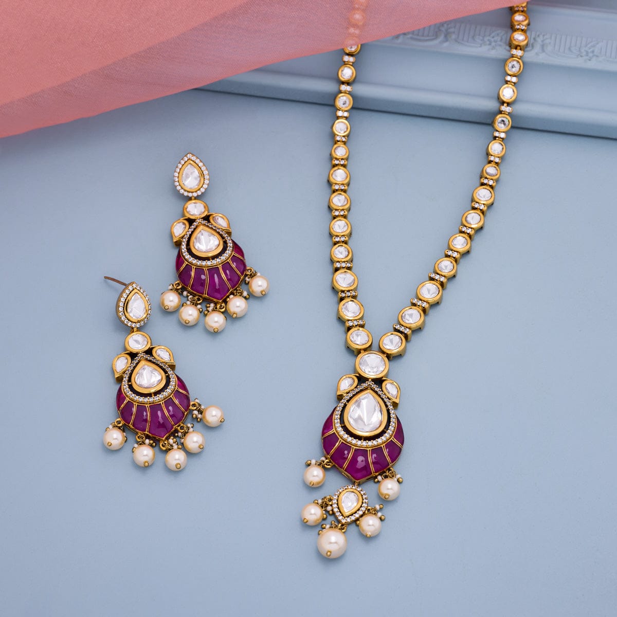 Kundan Necklace Kundan Necklace 196757