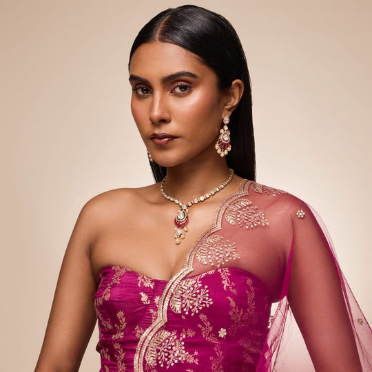Kundan Necklace Kundan Necklace 196757