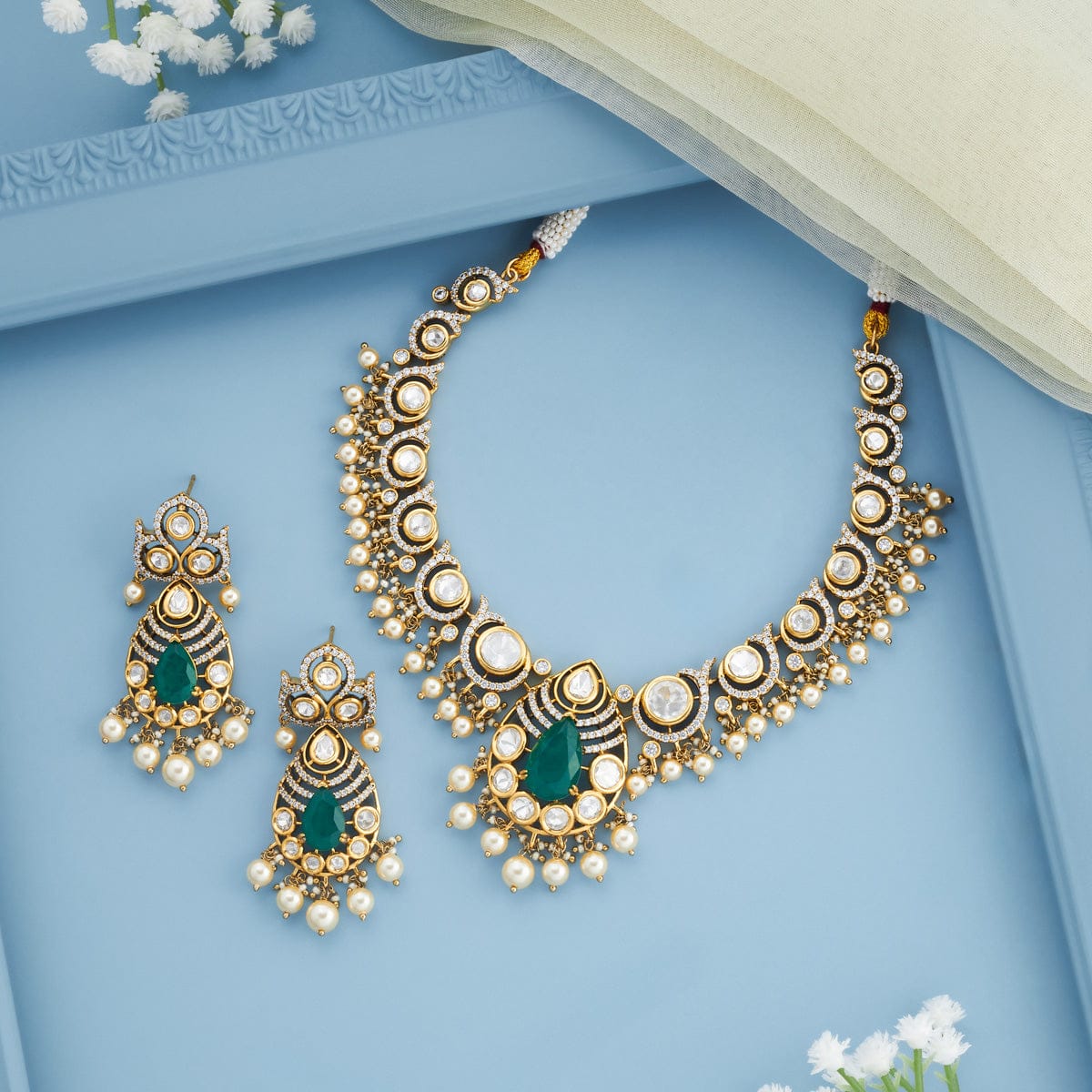 Kundan Necklace Kundan Necklace 196759