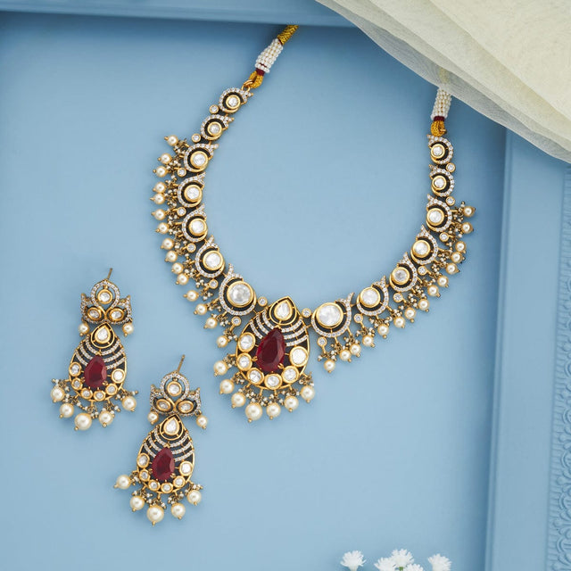 Kundan Necklace Kundan Necklace 196759