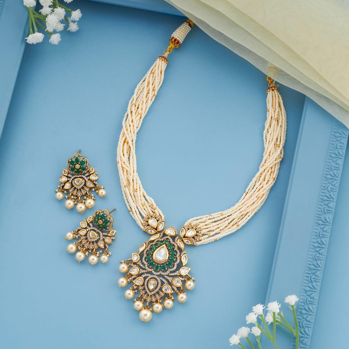 Kundan Necklace Kundan Necklace 196760