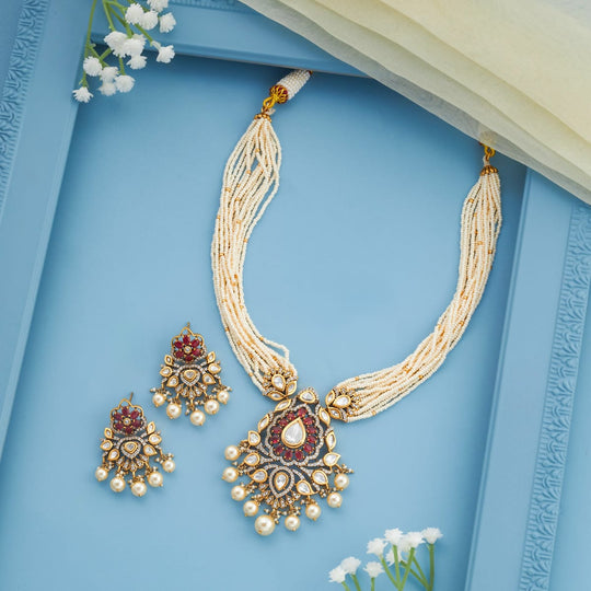 Kundan Necklace Kundan Necklace 196760