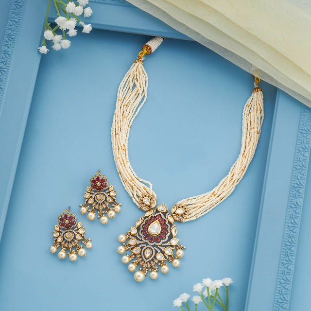 Kundan Necklace Kundan Necklace 196760