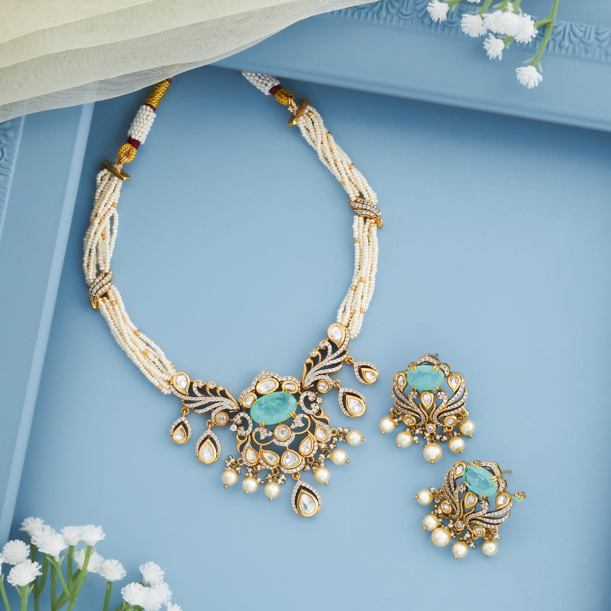 Kundan Necklace Kundan Necklace 196762