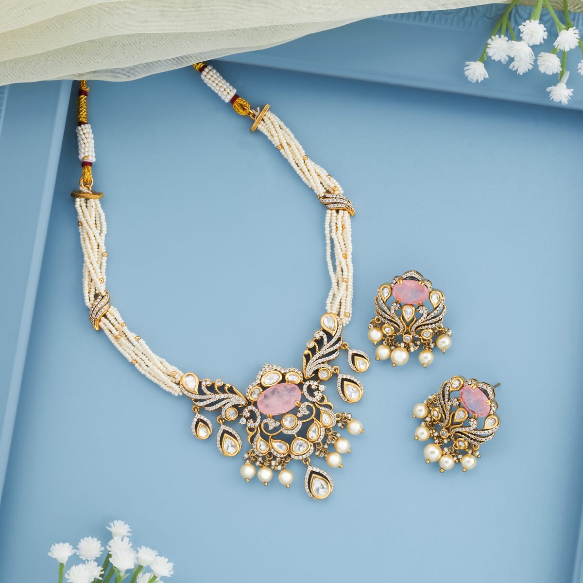 Kundan Necklace Kundan Necklace 196762