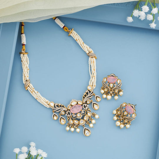 Kundan Necklace Kundan Necklace 196762