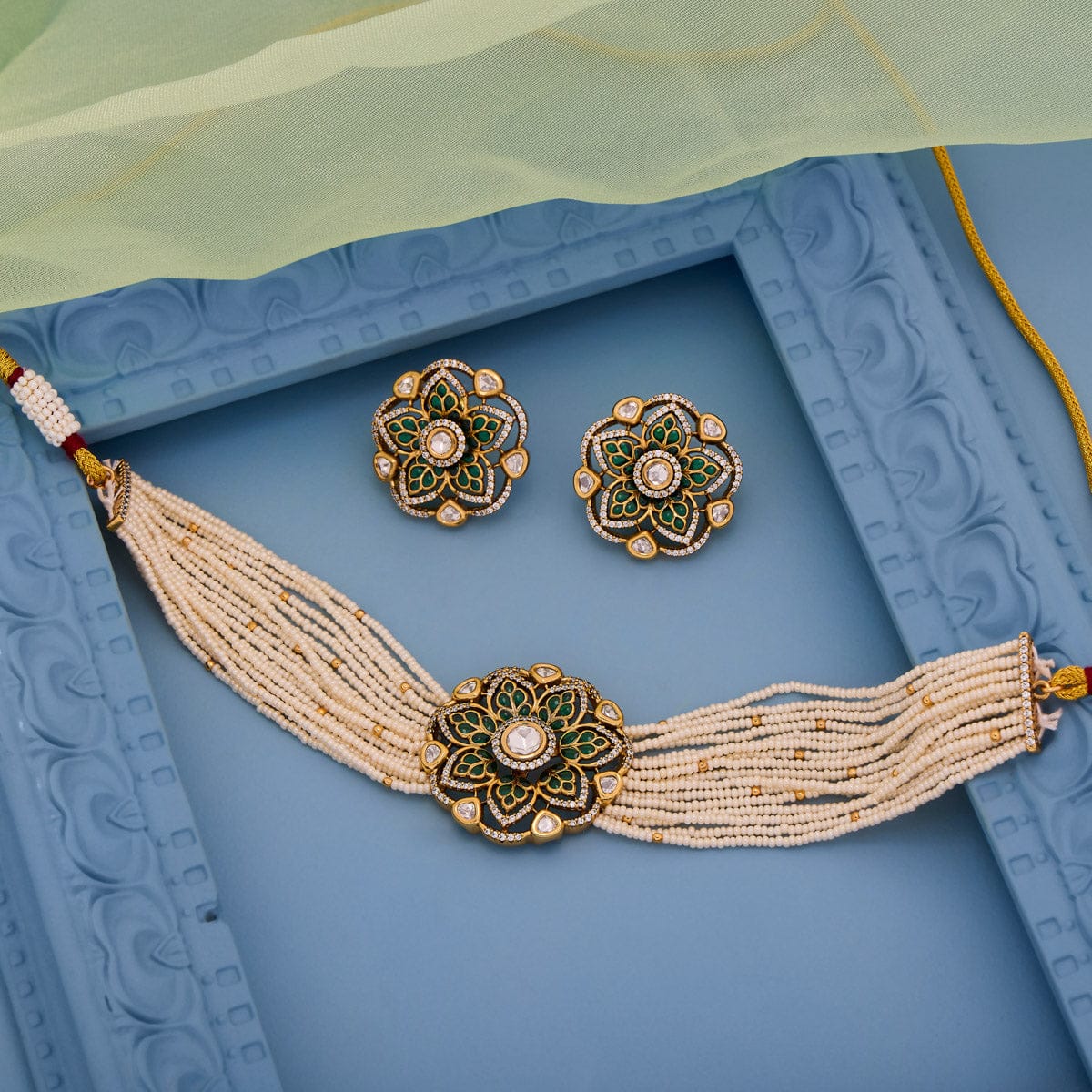 Kundan Necklace Kundan Necklace 196765