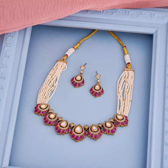 Kundan Necklace Kundan Necklace 196766