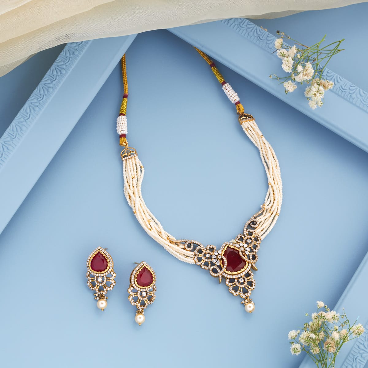 Kundan Necklace Kundan Necklace 201459