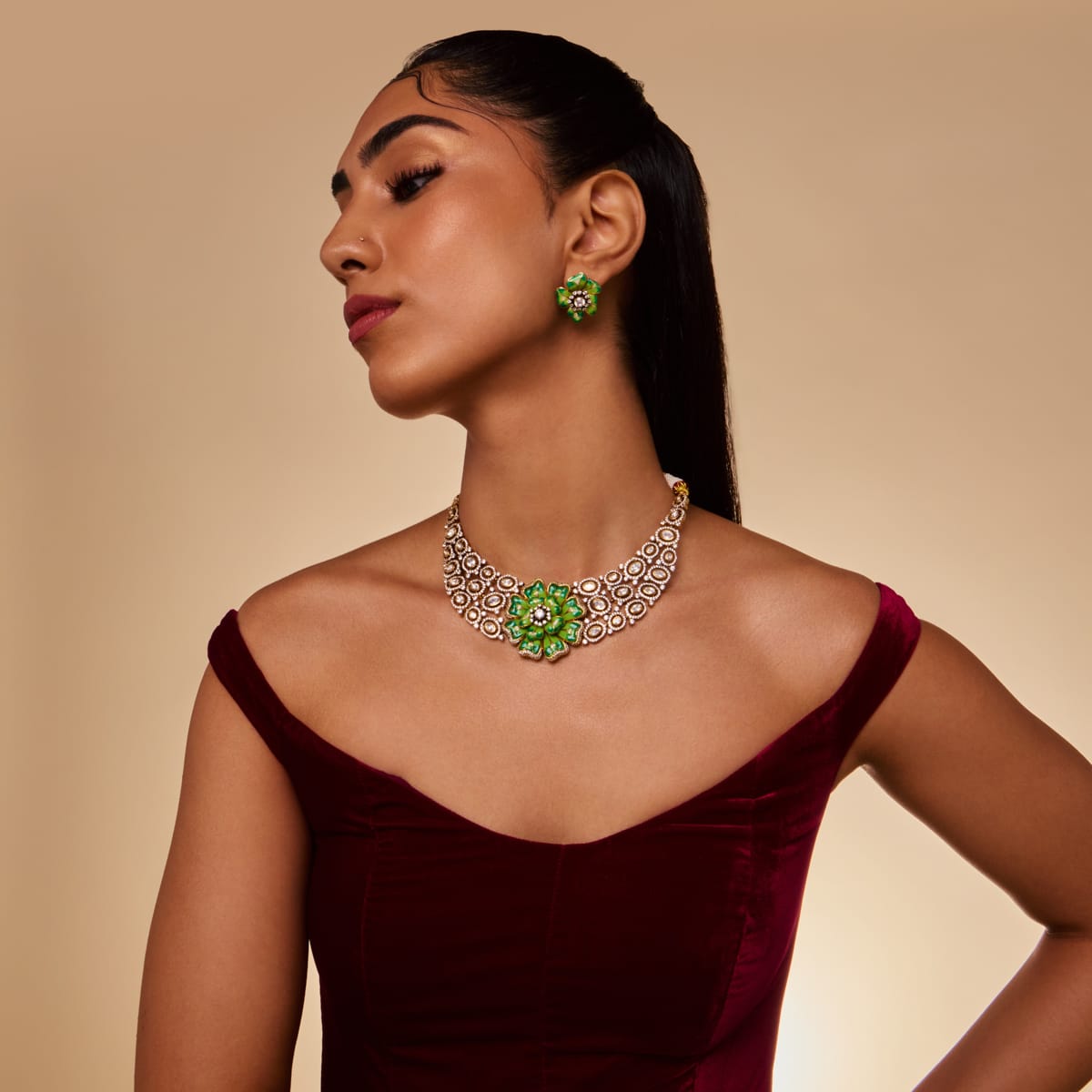 Kundan Necklace Kundan Necklace 202680