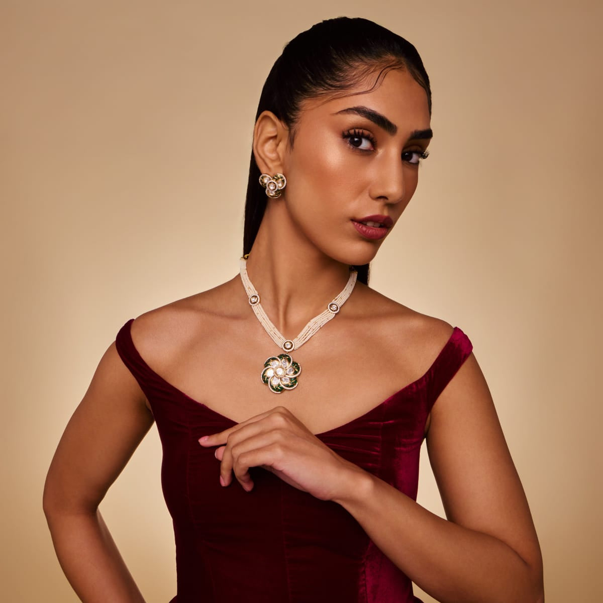 Kundan Necklace Kundan Necklace 202683