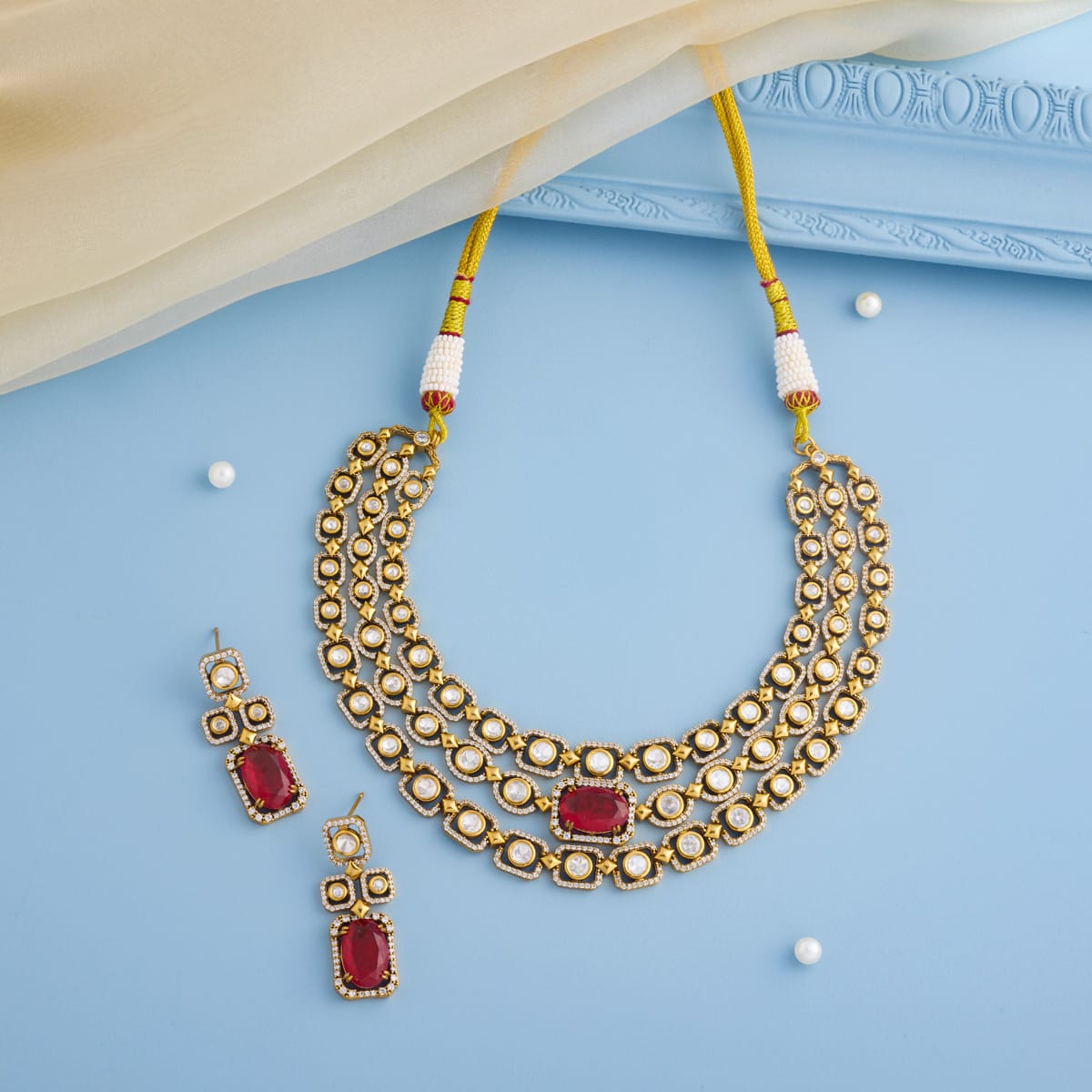 Kundan Necklace Kundan Necklace 202688