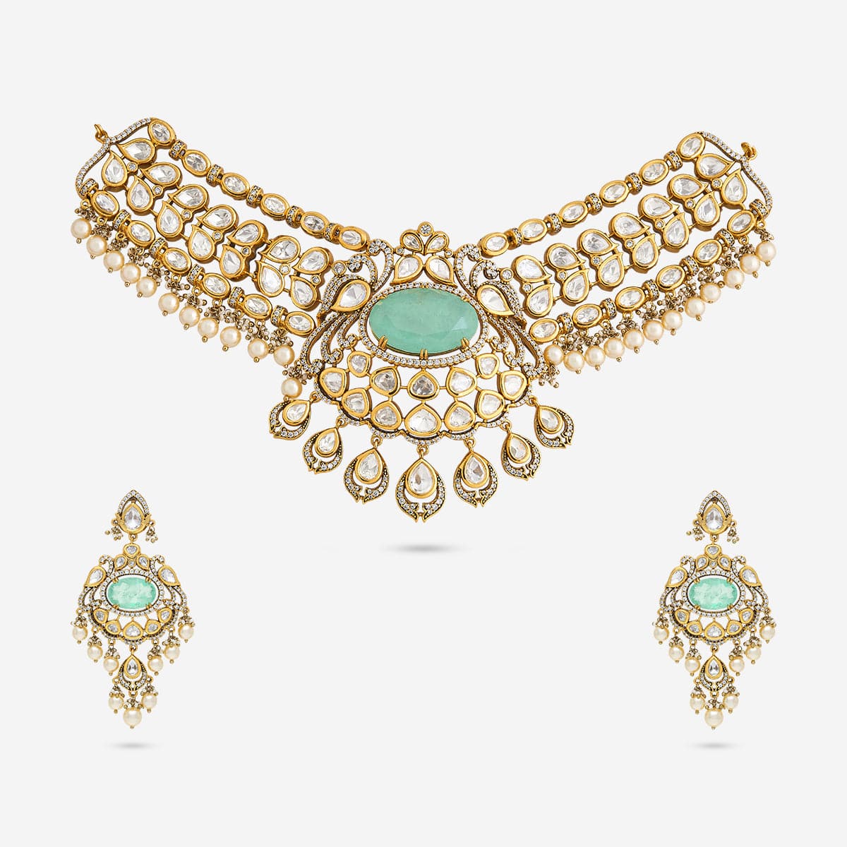 Kundan Necklace Kundan Necklace 195207