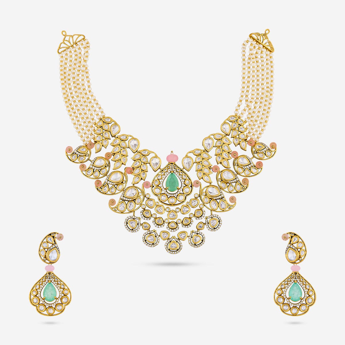 Kundan Necklace Kundan Necklace 164012