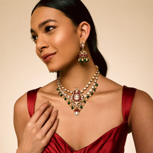 Kundan Necklace Kundan Necklace 195211