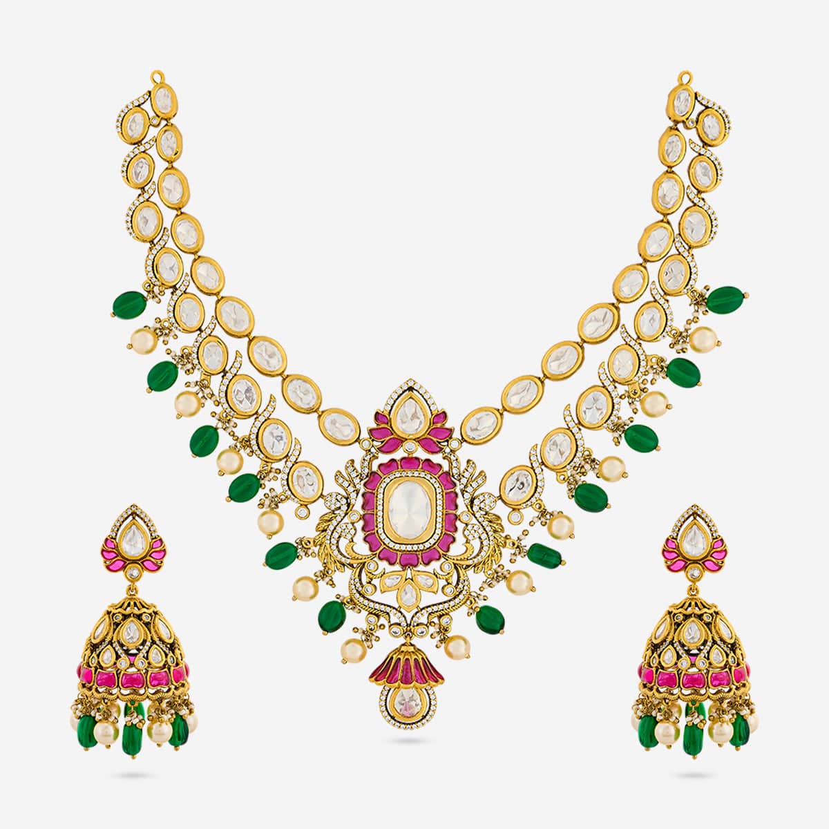 Kundan Necklace Kundan Necklace 195211