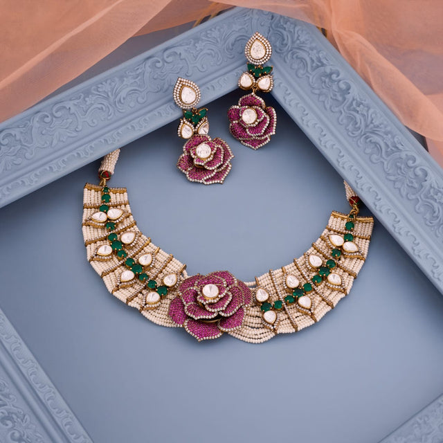Kundan Necklace Kundan Necklace 199044