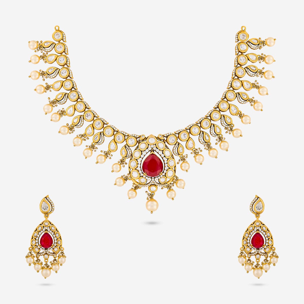 Kundan Necklace Kundan Necklace 195204
