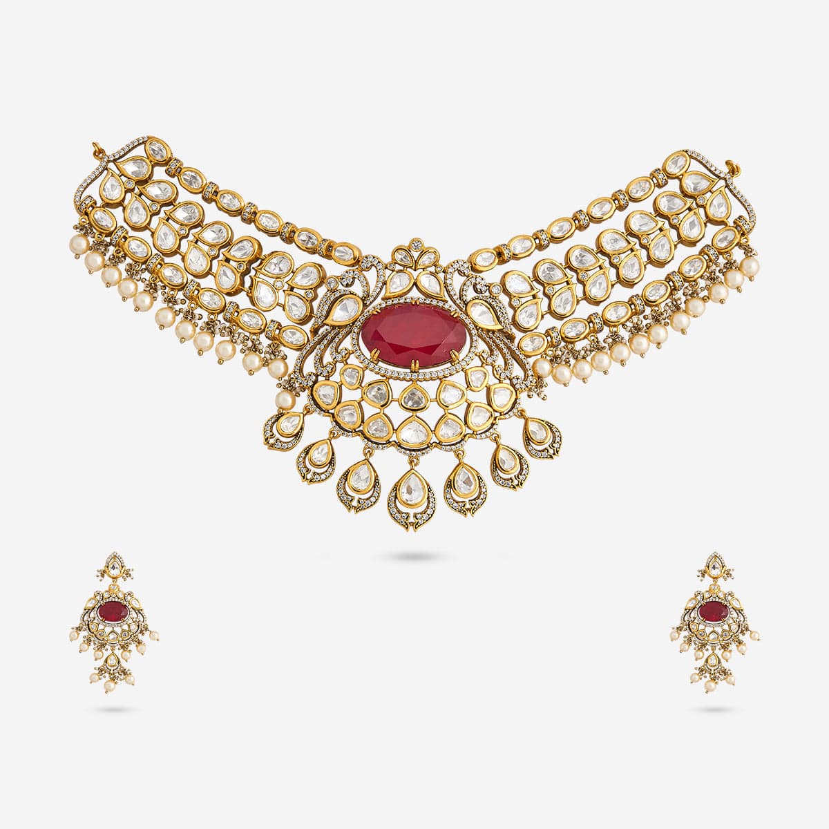 Kundan Necklace Kundan Necklace 195207