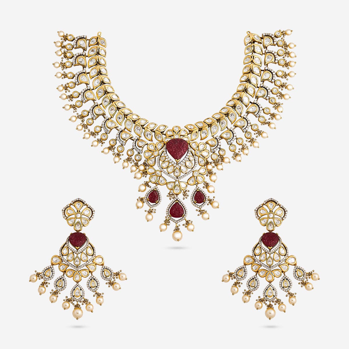 Kundan Necklace Kundan Necklace 195208