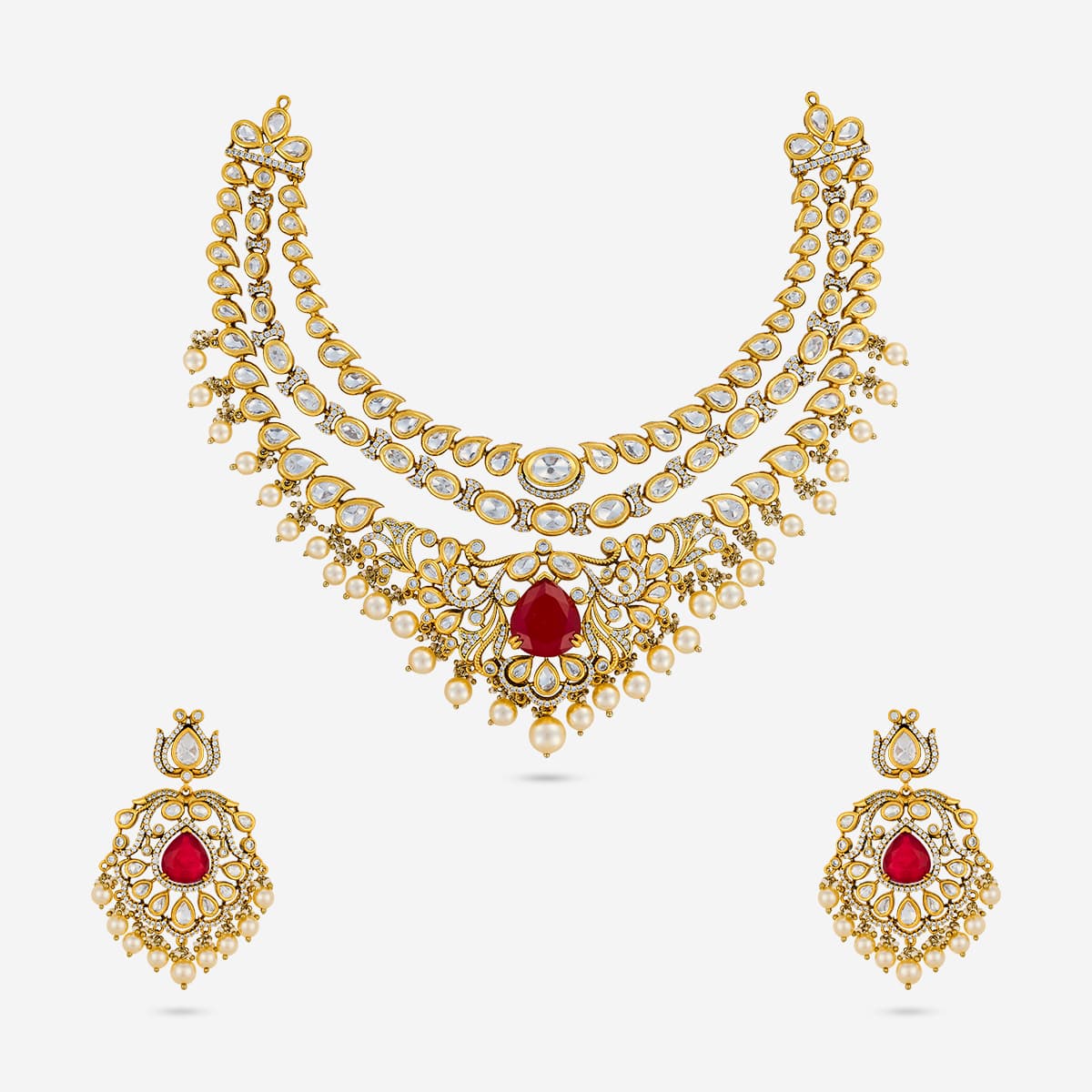 Kundan Necklace Kundan Necklace 195212