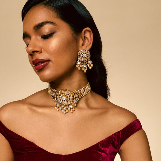 Kundan Necklace Kundan Necklace 194009