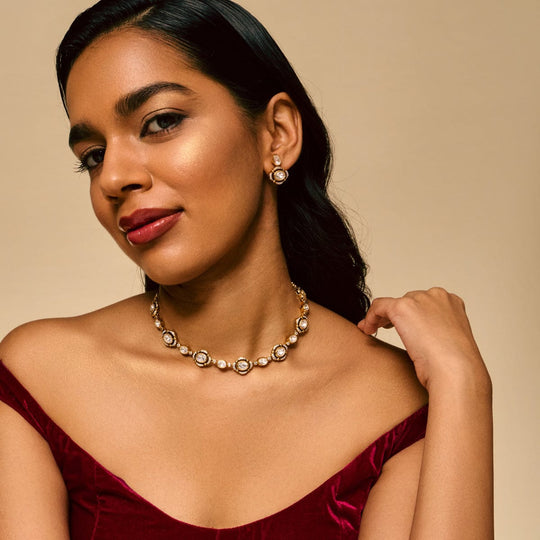 Kundan Necklace Kundan Necklace 194012