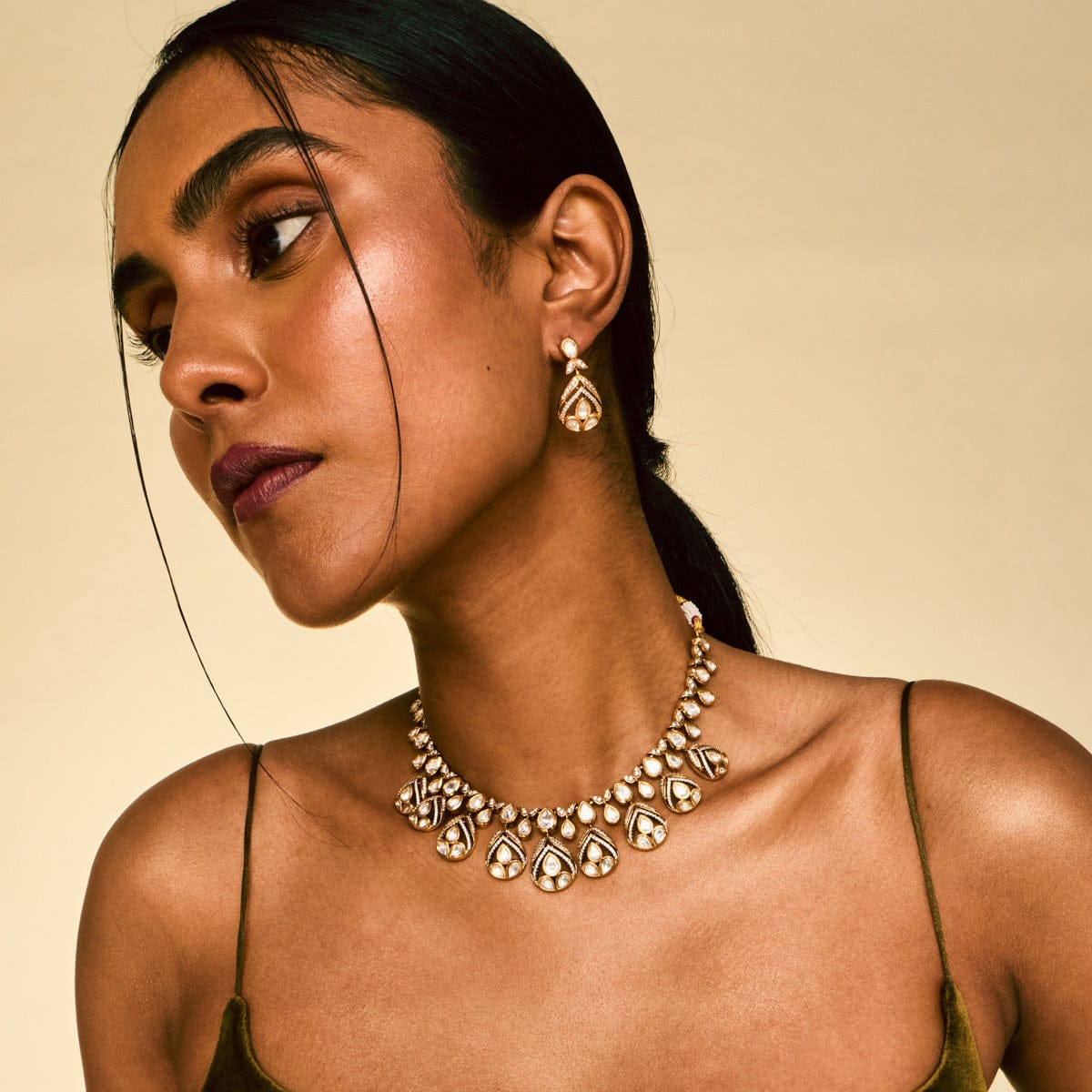 Kundan Necklace Kundan Necklace 195201