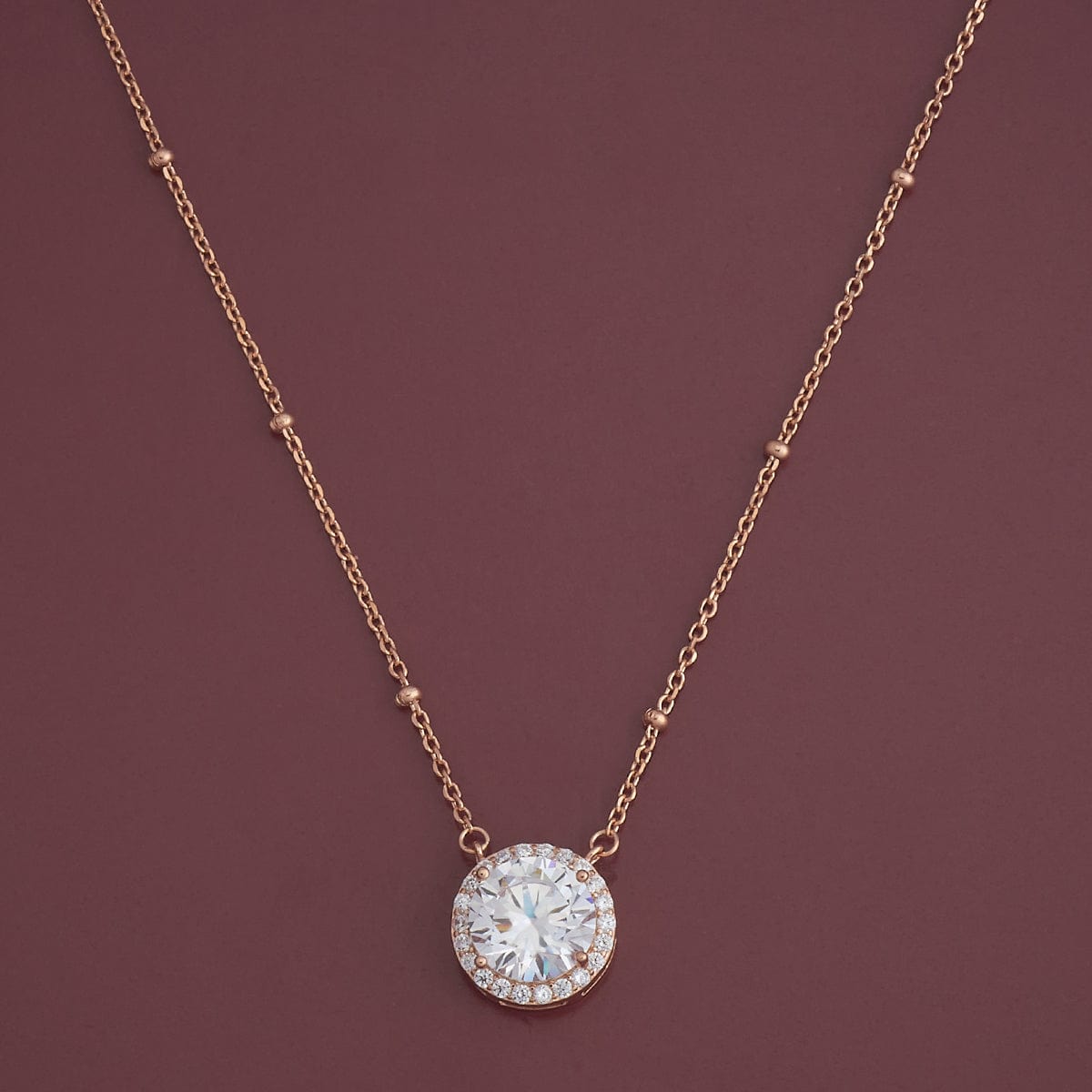 Silver Chain Pendant Earring Set 92.5 Silver Necklace 180970