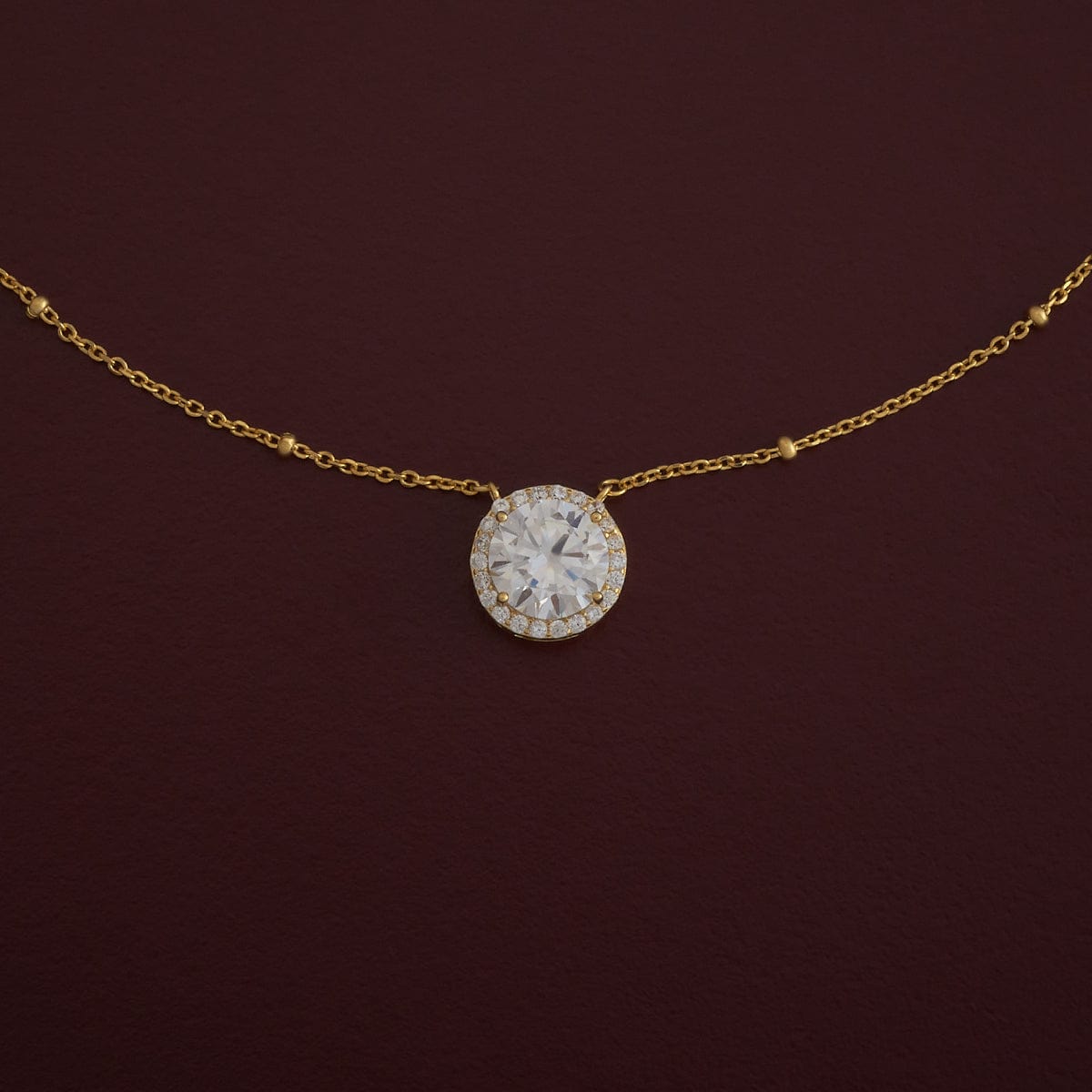 Silver Chain Pendant Earring Set 92.5 Silver Necklace 180970