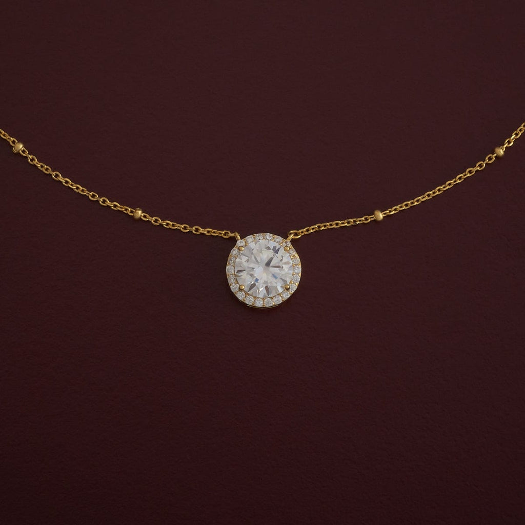 Silver Chain Pendant Earring Set 92.5 Silver Necklace 180970