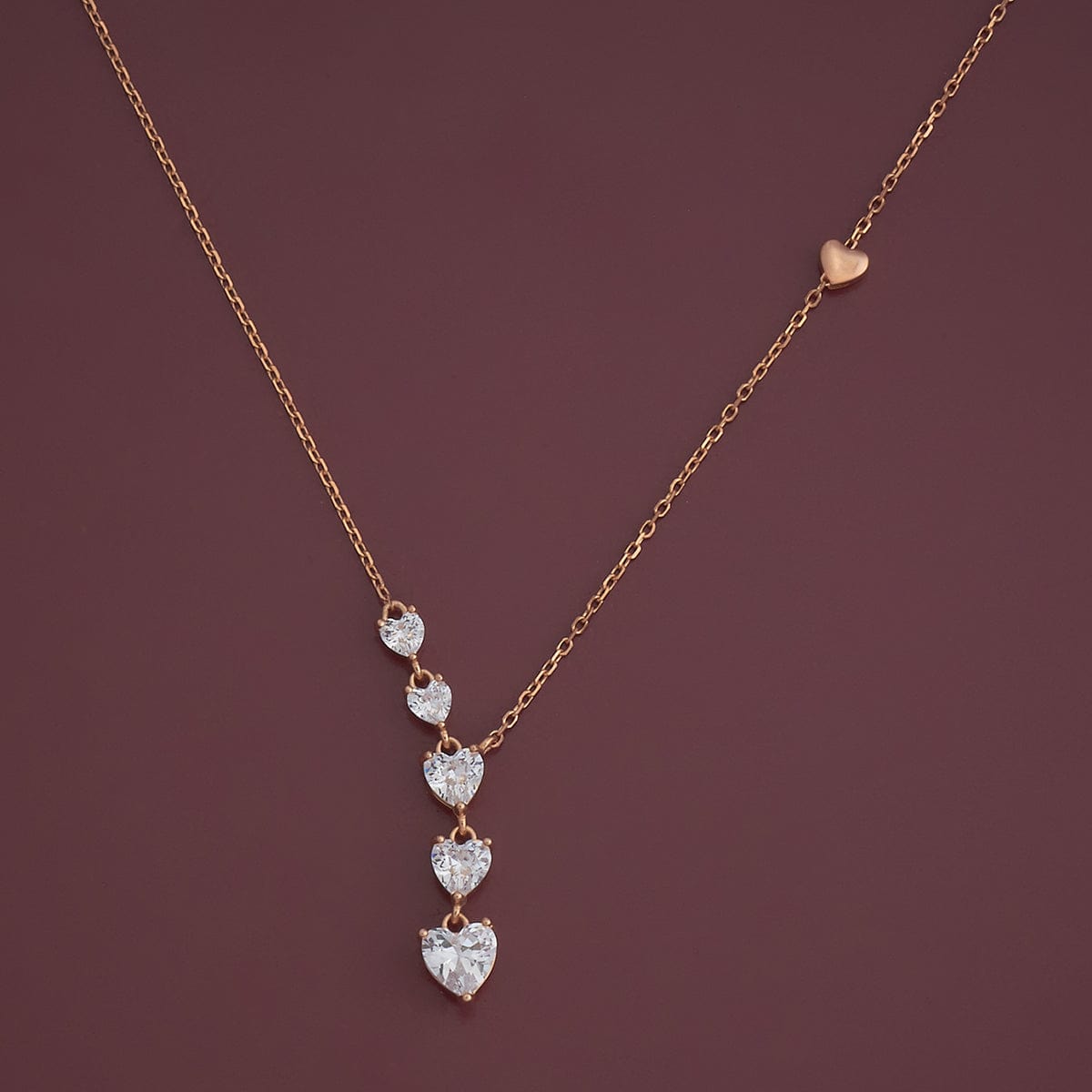 Silver Chain Pendant Earring Set 92.5 Silver Necklace 180976