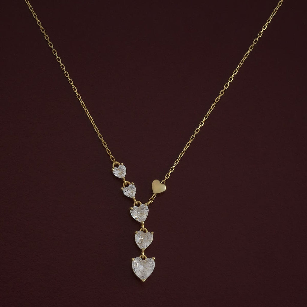 Silver Chain Pendant Earring Set 92.5 Silver Necklace 180976