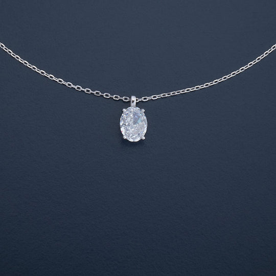 Silver Chain Pendant Earring Set 92.5 Silver Pendant with Chain and Earring Set 180988