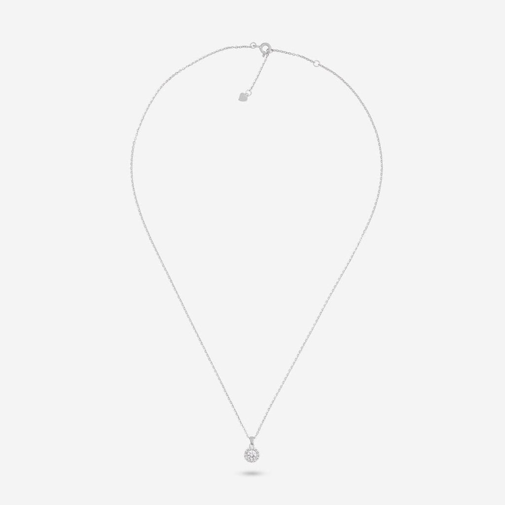 Silver Chain Pendant Earring Set 92.5 Silver Pendant With Chain and Earring Set 188231