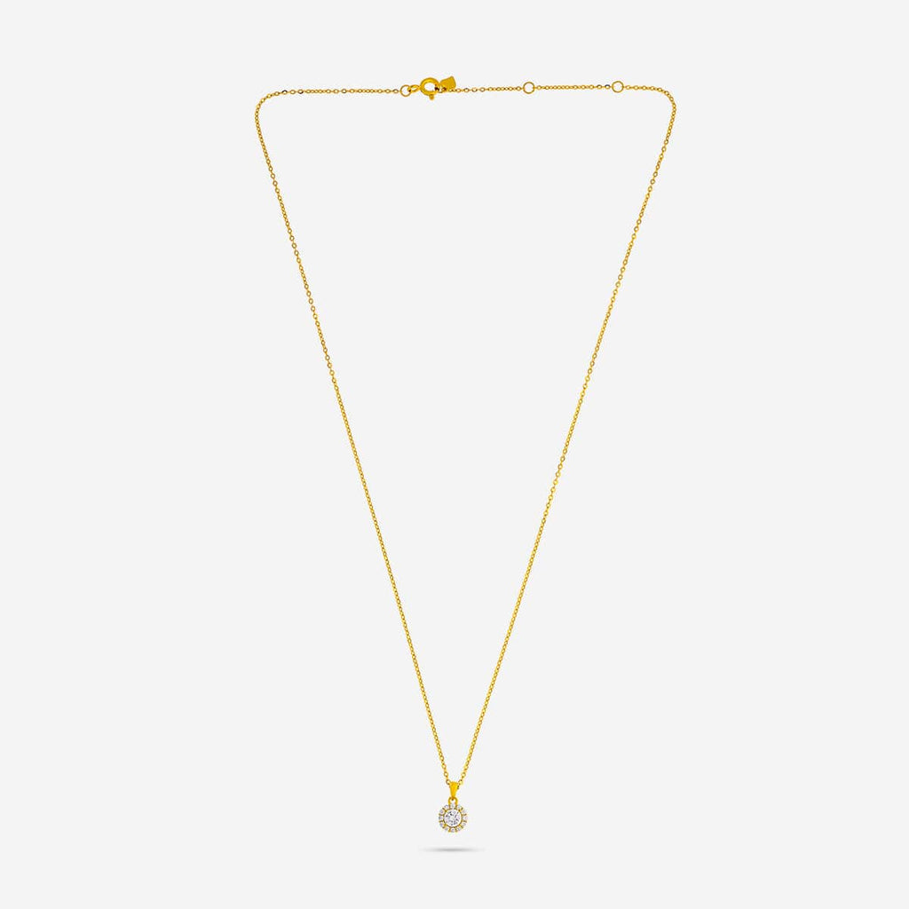 Silver Chain Pendant Earring Set 92.5 Silver Pendant With Chain and Earring Set 188231