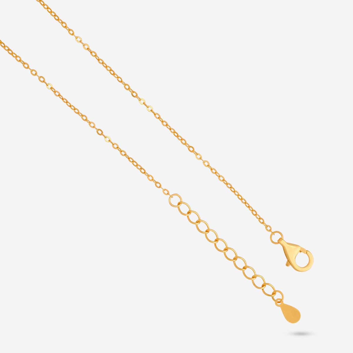 Silver Chain Pendant Earring Set 92.5 Silver Pendant With Chain and Earring Set 191354