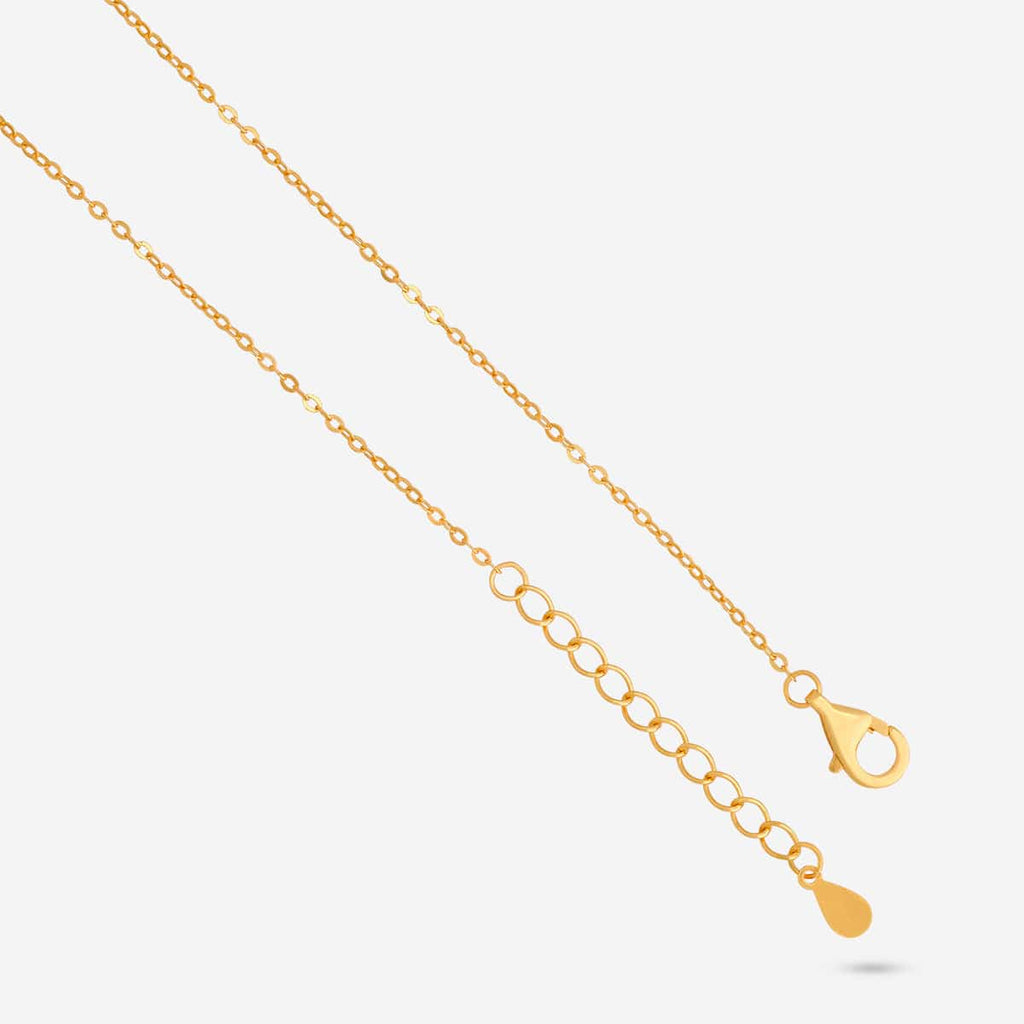 Silver Chain Pendant Earring Set 92.5 Silver Pendant With Chain and Earring Set 191354